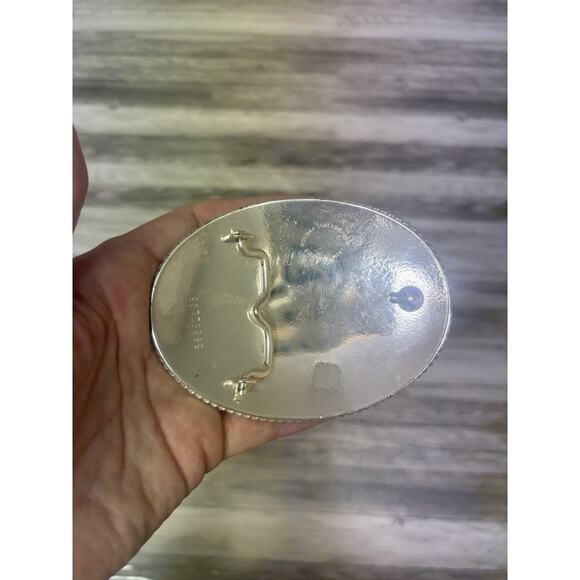 Montana Silversmiths Elk Belt Buckle Oval Western Silver Tone Men’s - Picture 5 of 7